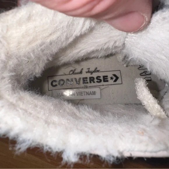 Converse Chuck 70 Hi Cozy Club Womens Size 5 Light Pink Athletic Shoes Sneakers - Picture 10 of 16